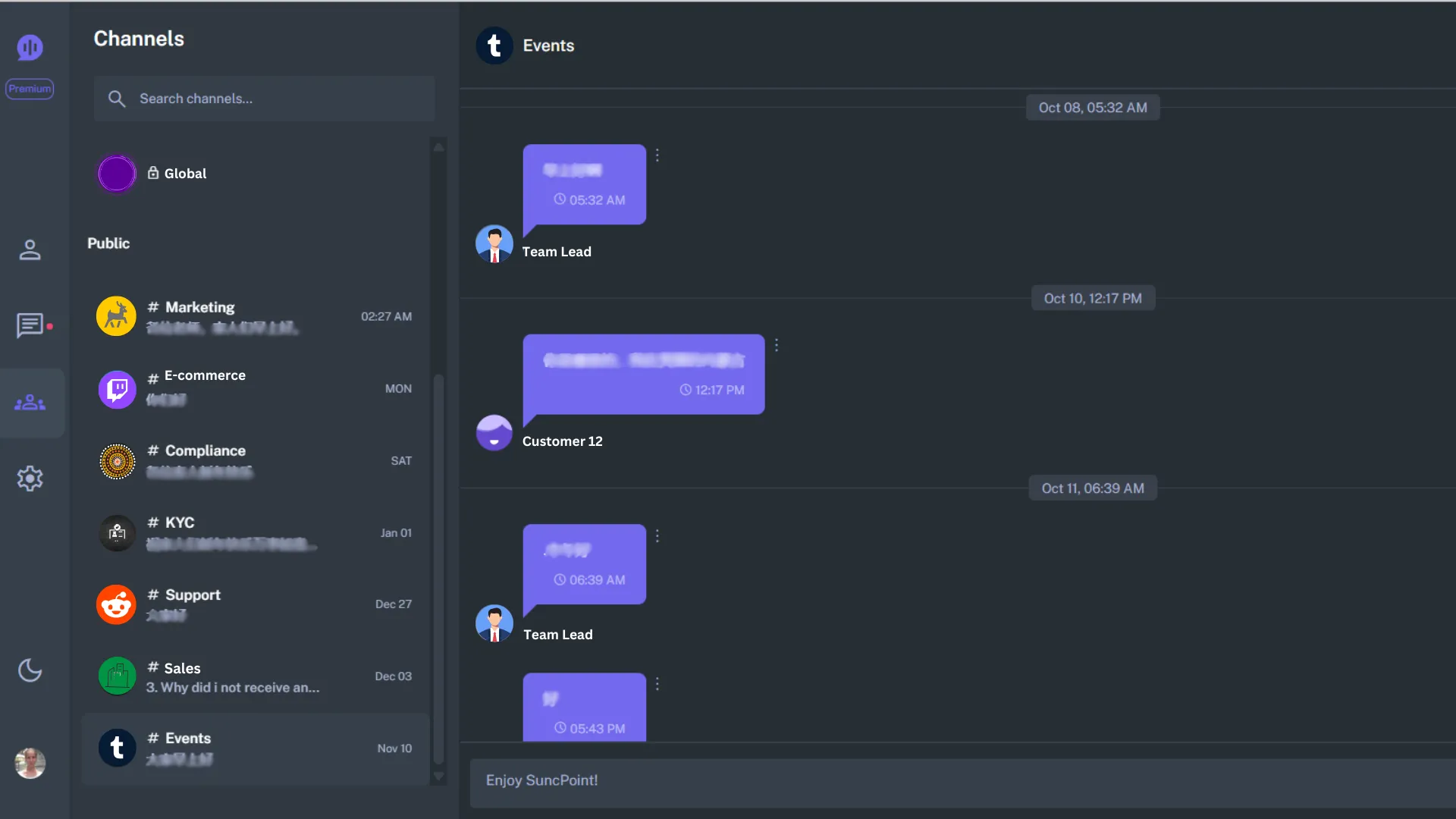 SyncPoint Desktop Chat SyncPoint Desktop Chat Interface
